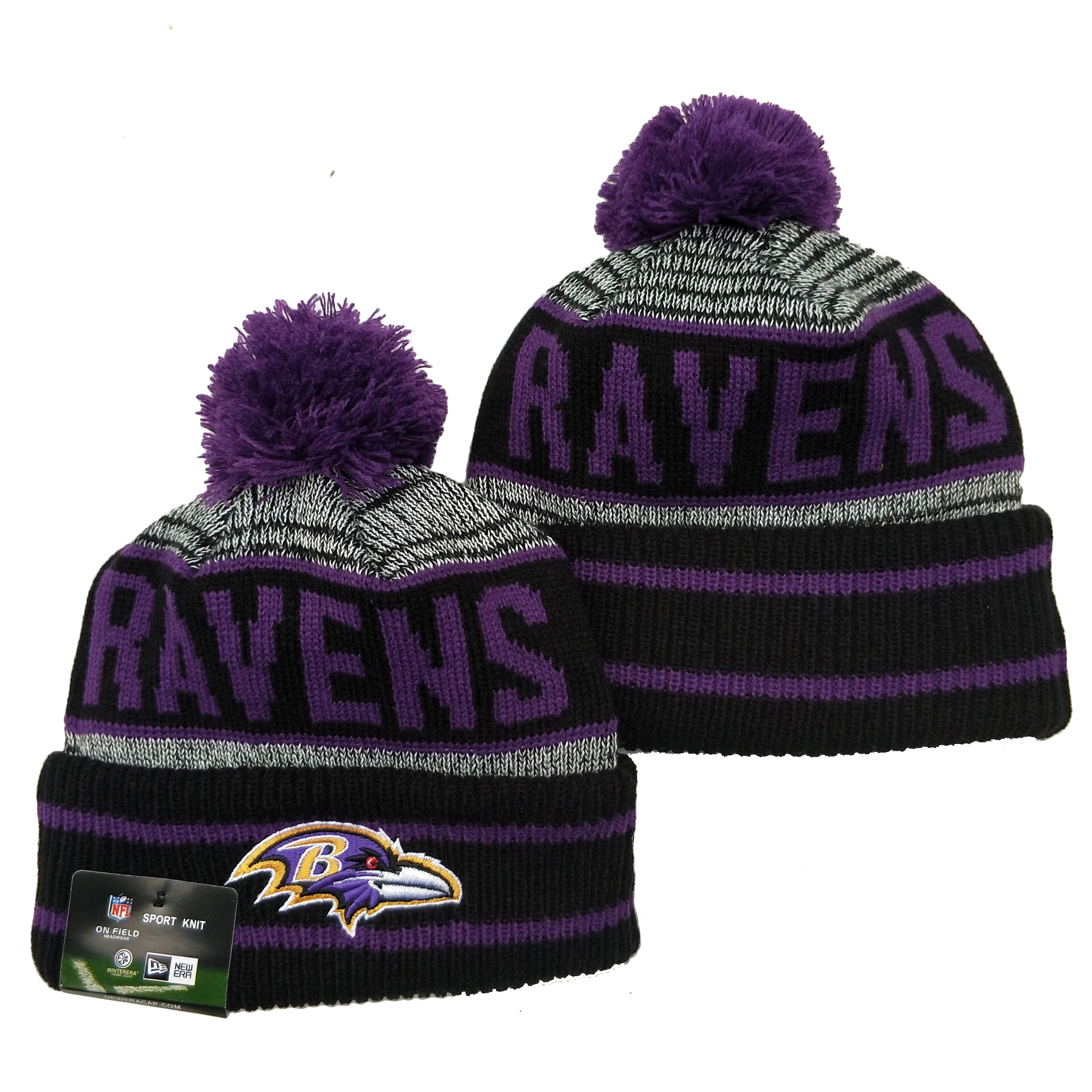 Baltimore Ravens Knit Hats 060